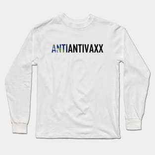 Anti Anti Vaxx Earth Long Sleeve T-Shirt